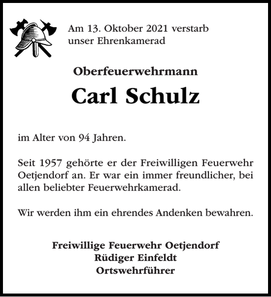 Carl Schulz Gedenken Stormarner Tageblatt