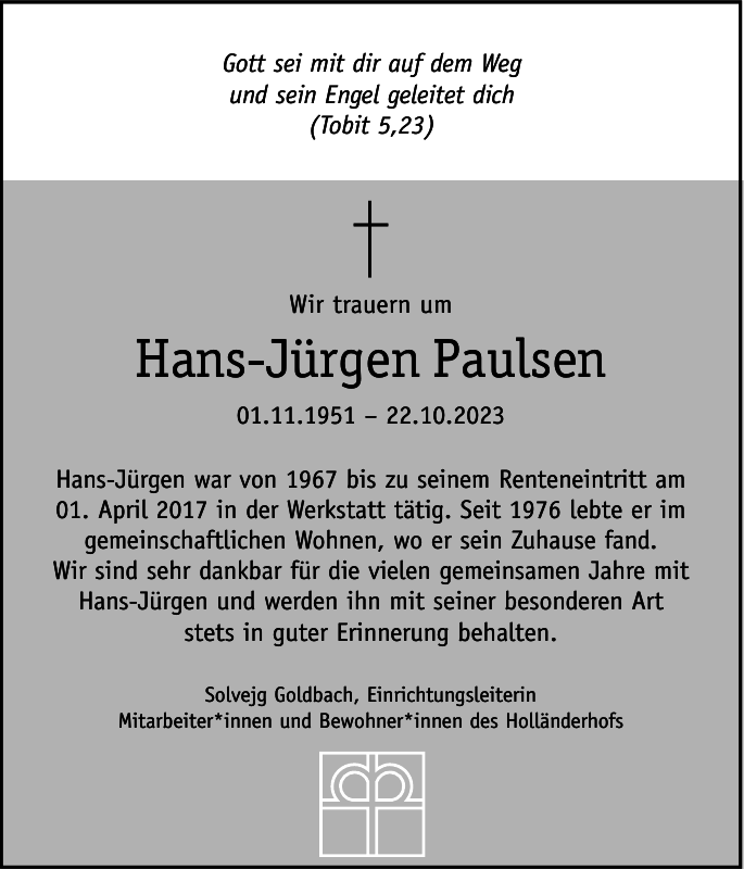 Hans J Rgen Paulsen Gedenken Flensburger Tageblatt