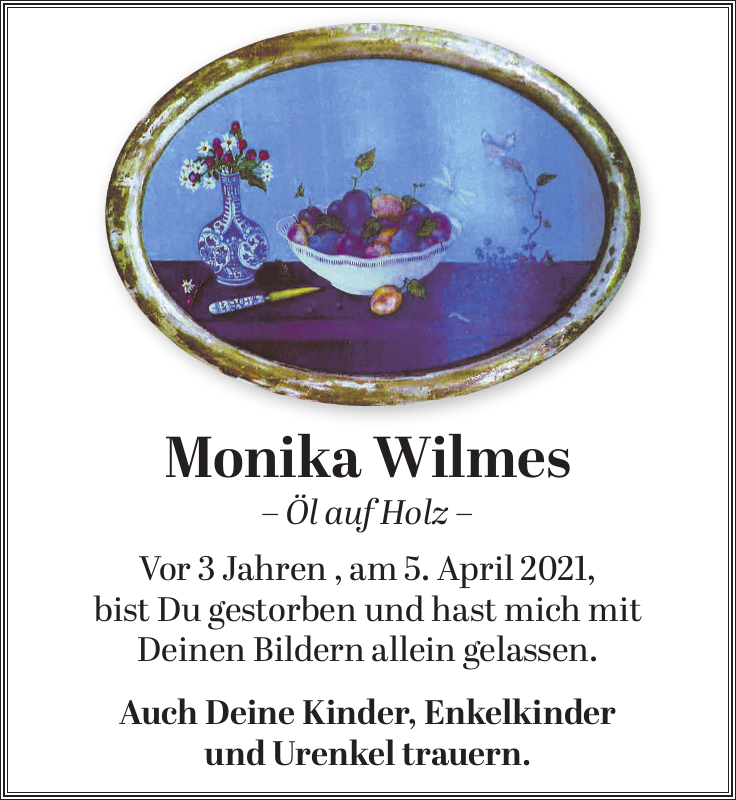 Monika Wilmes Jahresgedenken S Chsische Zeitung