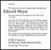 Eduard Meyer: Nachruf