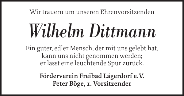 Wilhelm Dittmann Gedenken Norddeutsche Rundschau 