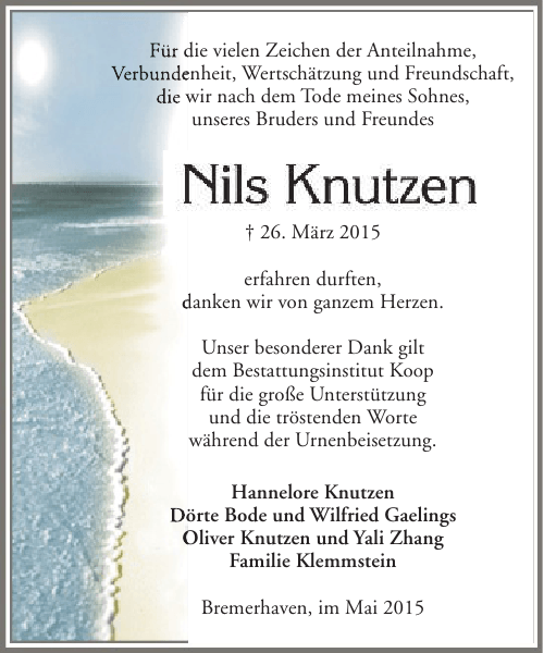 Für die vielen Zeichen der Anteilnahme, Verbundenheit, Wertschätzung und Freundschaft, die wir 