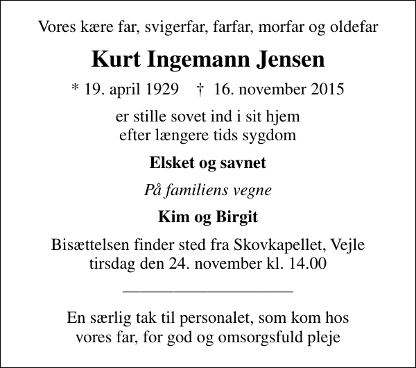 Kurt Ingemann Jensen : afdøde.dk