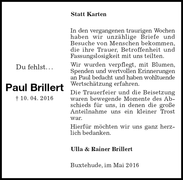Paul Brillert Paul Brillert
