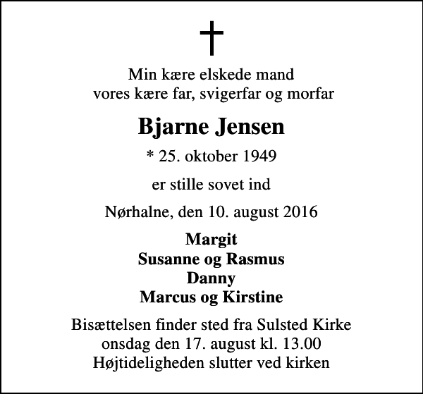 Bjarne Jensen : Afdøde.dk