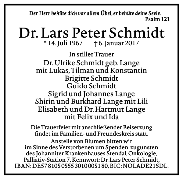 Dr.Lars Peter Schmidt Dr.Lars Peter Schmidt