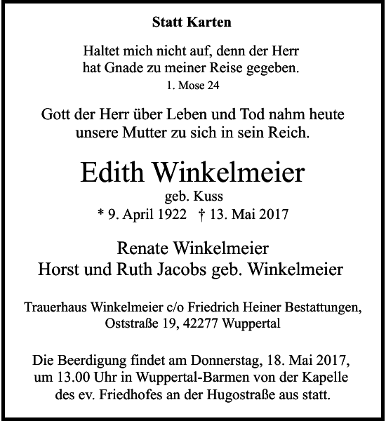 Edith Winkelmeier Edith Winkelmeier