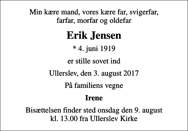 Hans Erik Jensen : afdøde.dk