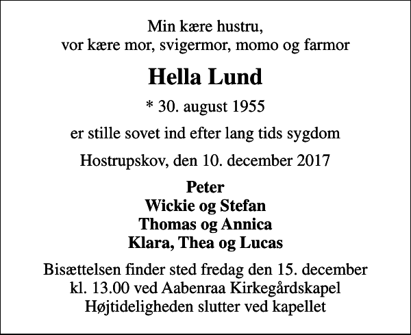 Hella Lund : afdÃ¸de.dk