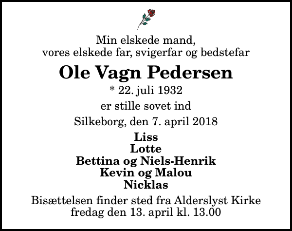 Ole Vagn Pedersen afdøde.dk