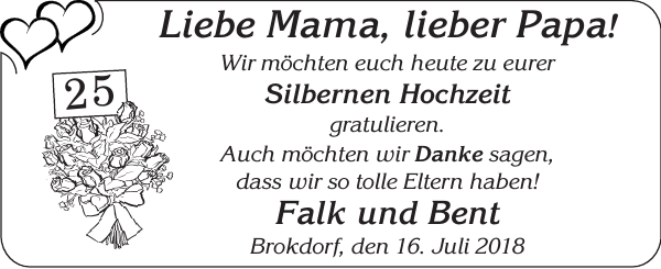 Mama Papa Ich denke an Dich Norddeutsche Rundschau