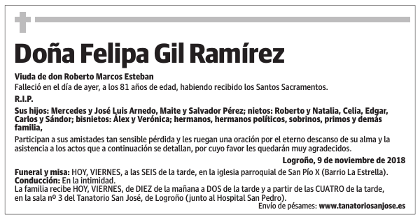 Doña Felipa Gil Ramírez