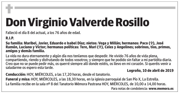 Don Virginio Valverde Rosillo