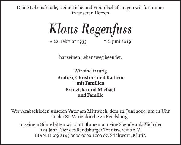 Klaus Regenfuß Aniversario Landeszeitung