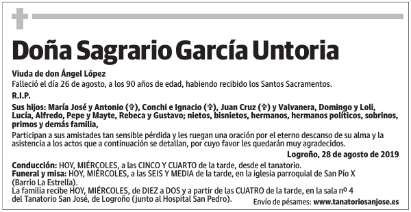 Doña Sagrario García Untoria