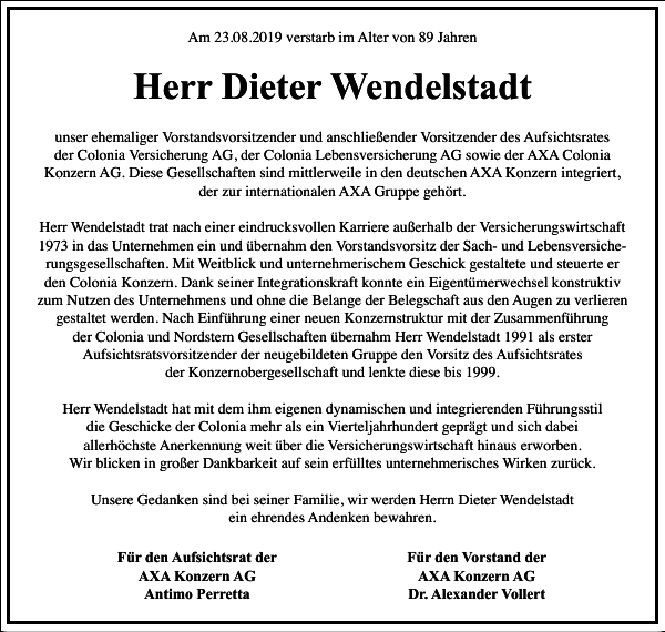 Dieter Wendelstadt Dieter Wendelstadt