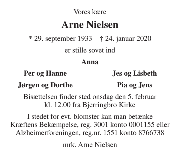 Arne Nielsen : afdøde.dk