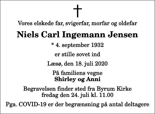 Niels Carl Ingemann Jensen : afdøde.dk