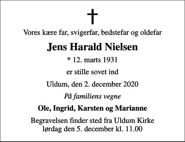 Jens Harald Nielsen : afdøde.dk