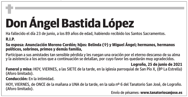 Don Ángel Bastida López