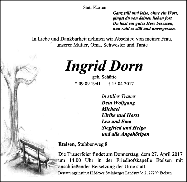 Ingrid Dorn Death Cuxhavener Nachrichten