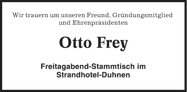 Otto Frey Gedenken Cuxhavener Nachrichten 