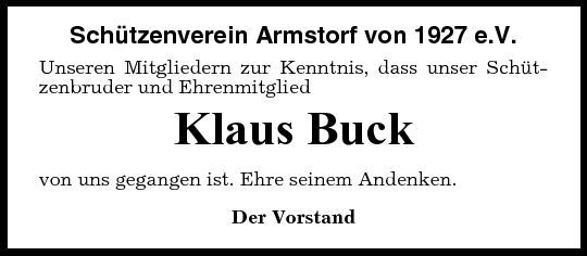 Klaus Buck Gedenken Cuxhavener Nachrichten