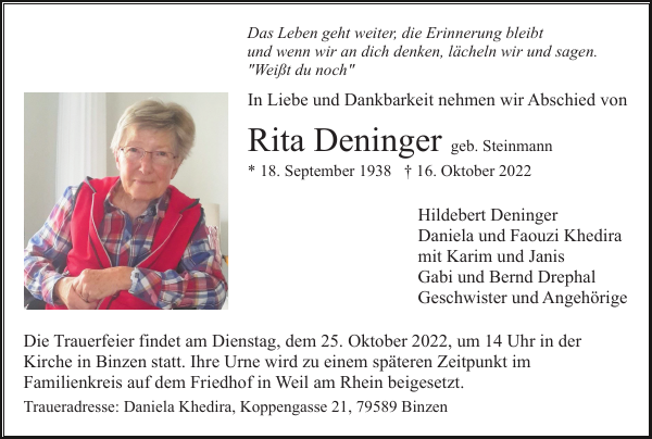 Rita Deininger