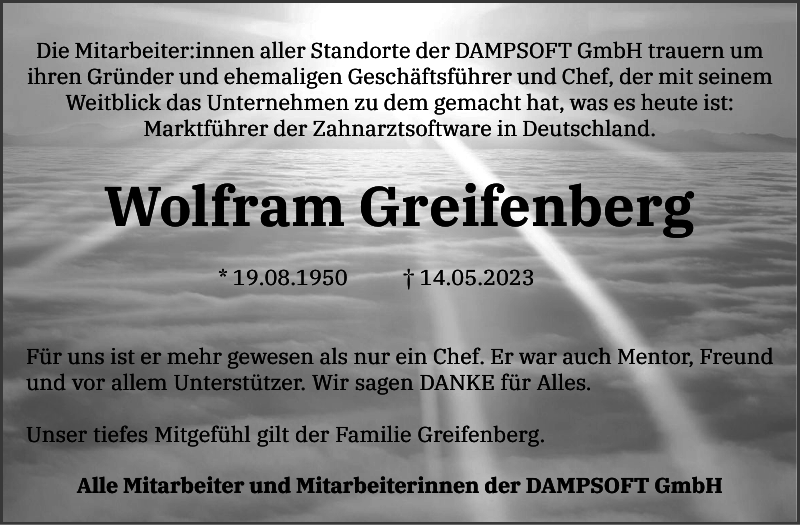 Wolfram Greifenberg Gedenken Eckernförder Zeitung