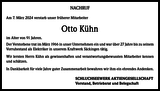Anzeige für Otto Kühn