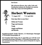 Anzeige für Herbert Wouters