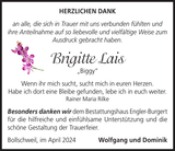 Anzeige für Brigitte Lais