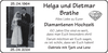Anzeige für Helga und Dietmar Brathe