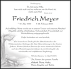 Anzeige für Friedrich Meyer