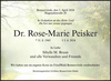 Anzeige für Dr. Rose-Marie Peisker