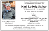 Anzeige für Karl Ludwig Stober