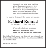 Anzeige für Eckhard Konrad