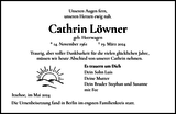 Anzeige für Cathrin Löwner