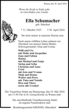 Anzeige für Ella Schumacher