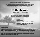 Anzeige für Fritz Jessen