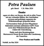 Anzeige für Petra Paulsen