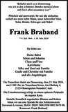 Anzeige für Frank Braband