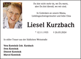 Anzeige für Liesel Kurzbach
