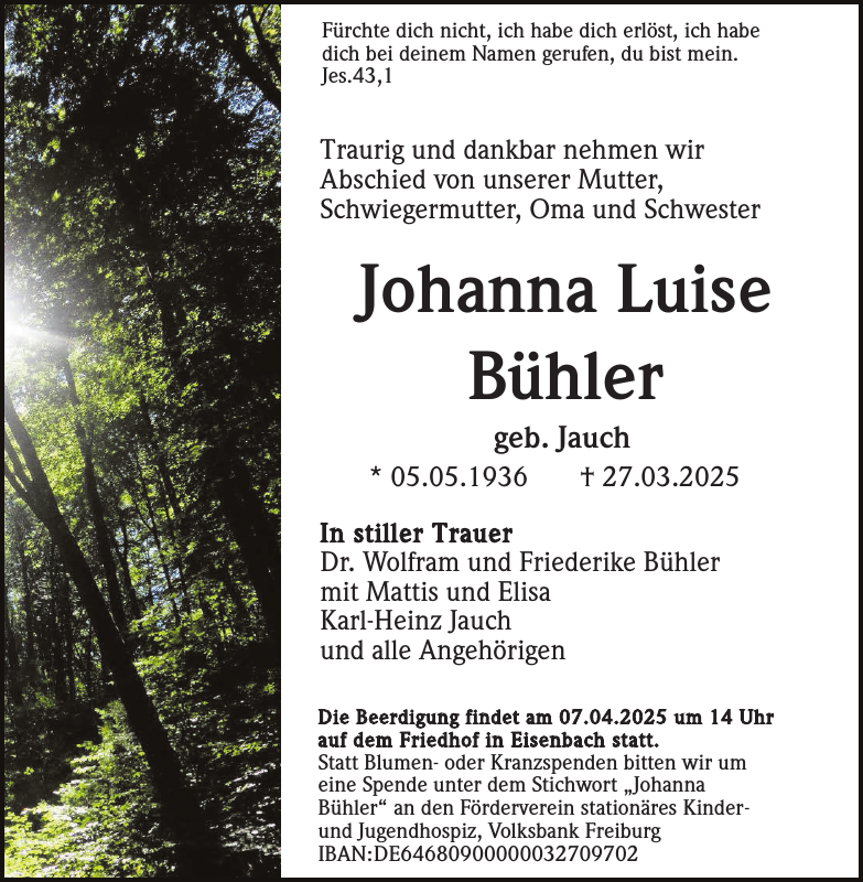 Johanna Luise Bühler