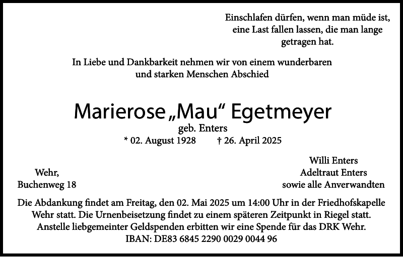 Marierose Egetmeyer