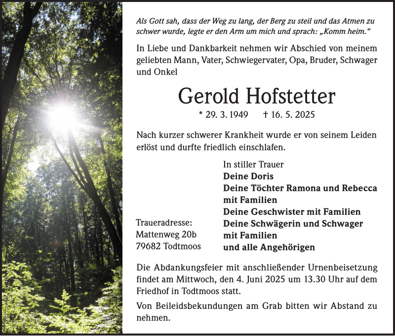 Gerold Hofstetter
