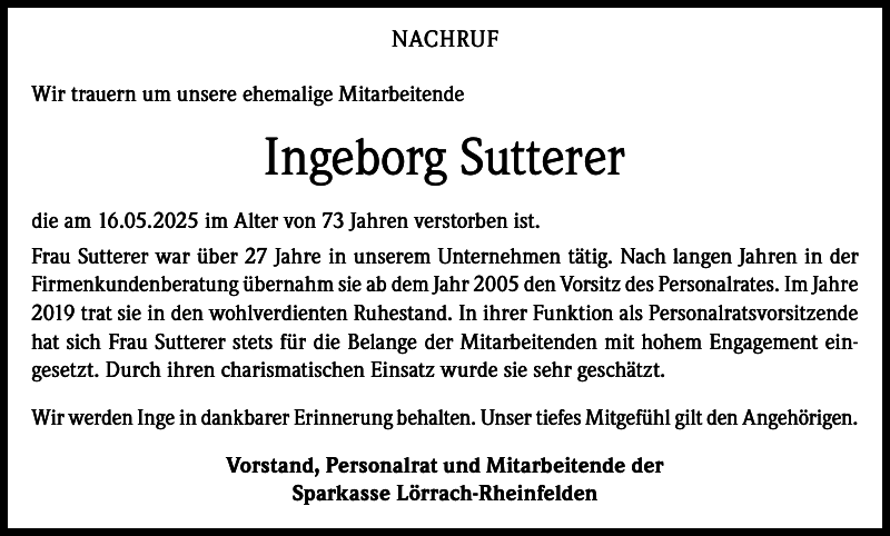 Inge Sutterer