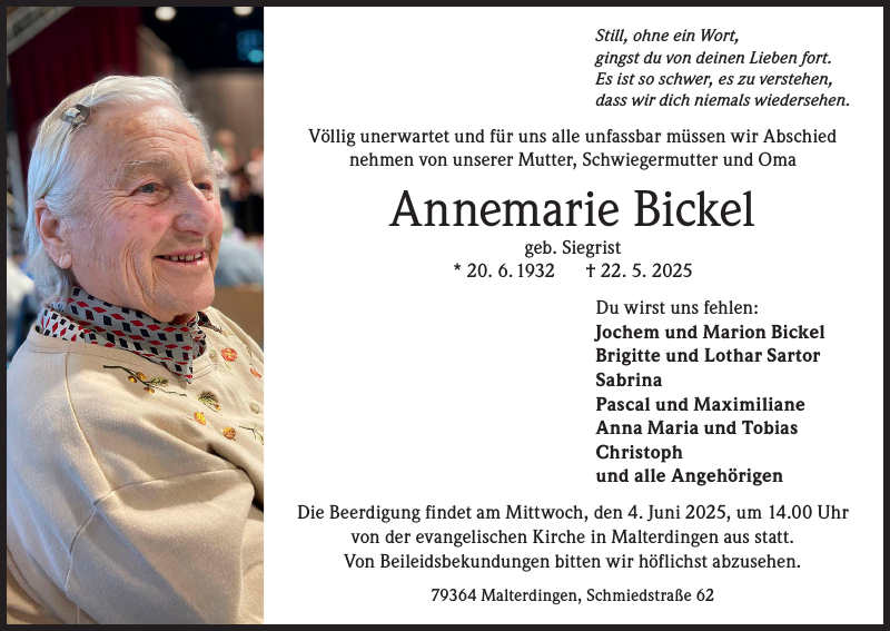 Annemarie Bickel