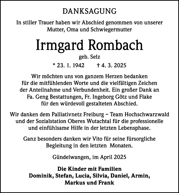 Irmgard Rombach